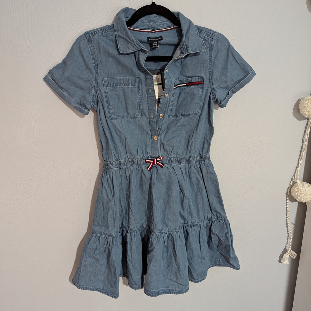 Tommy Hilfiger Light Blue Kids Dress